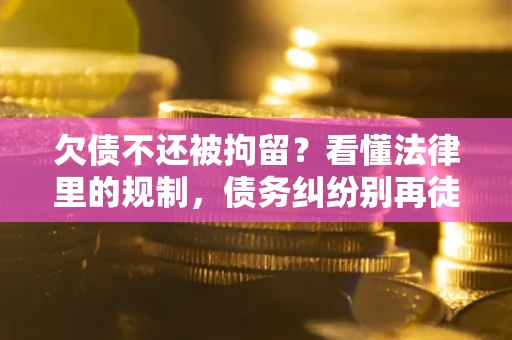 济南欠债不还被拘留？看懂法律里的规制，债务纠纷别再徒劳奔波