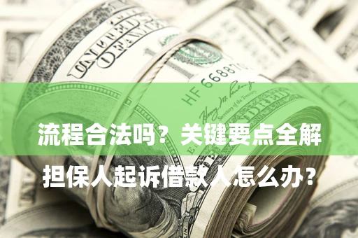 济南

担保人起诉借款人怎么办？流程合法吗？关键要点全解析